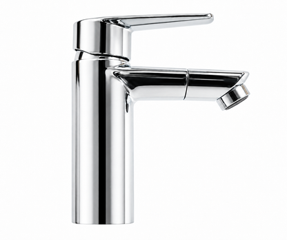 Damixa Clover 1-gats wastafelkraan / bidetkraan met click plug chroom