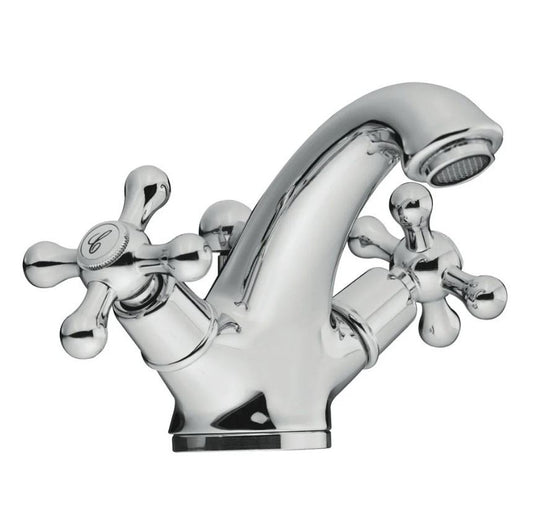 Faris Liberty klassieke wastafelkraan met waste chroom