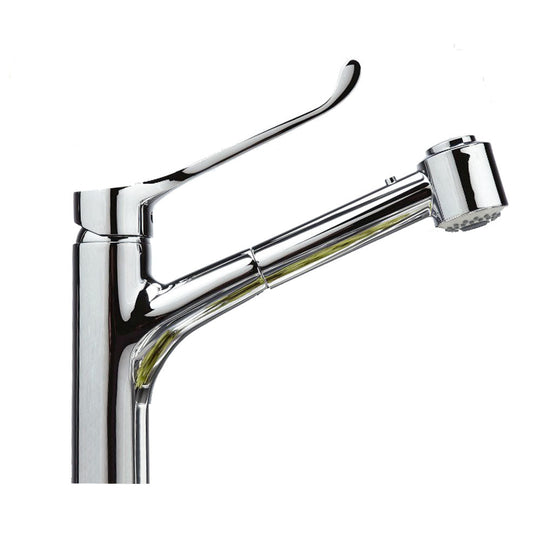 Franke Argos Eco Care keukenkraan met uittrekbare handdouche chroom