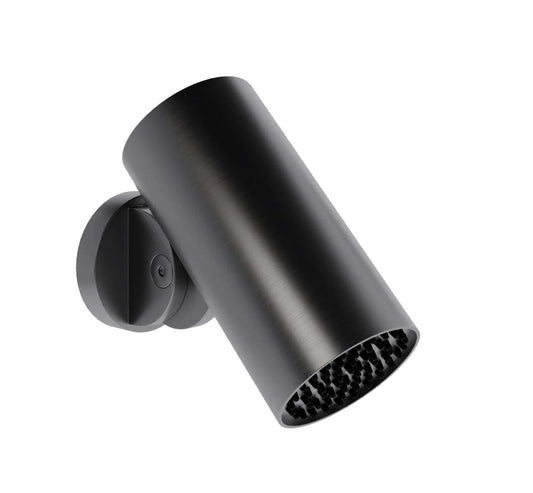 GESSI Flessa Spotwater 316 douchekop geborsteld zwart metaal PVD