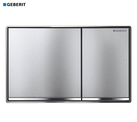 Geberit Sigma 60 toilet dual flush spoeling bedieningspaneel, geborsteld chroom