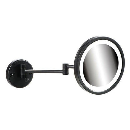 Geesa Mirror scheerspiegel 2-arm met led verlichting zwart