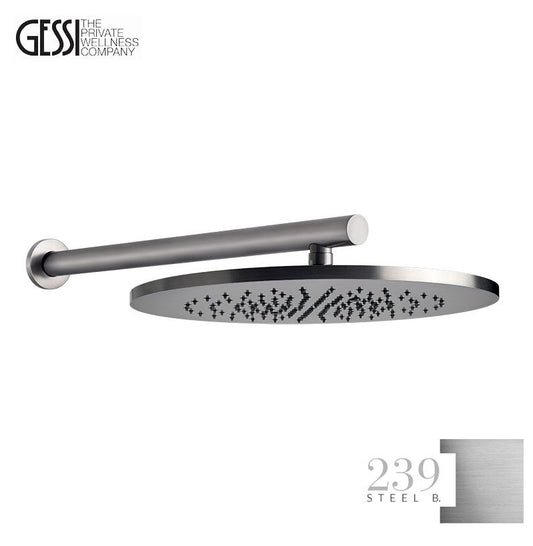 Gessi 316 hoofddouche 350 mm met wandbevestiging RVS