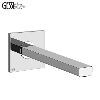 Gessi Via Manzoni afbouwdeel wanduitloop sprong 208 mm chroom