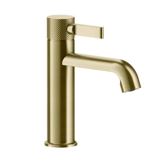 Gessi Inciso L ééngreeps wastafelmengkraan geborsteld geborsteld messing PVD