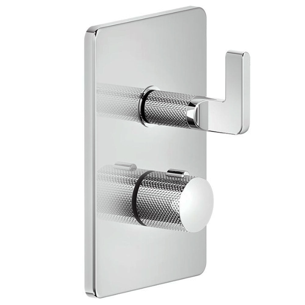 Gessi Incisso L design inbouw douchthermostaat afbouwdelen 2-weg, chroom