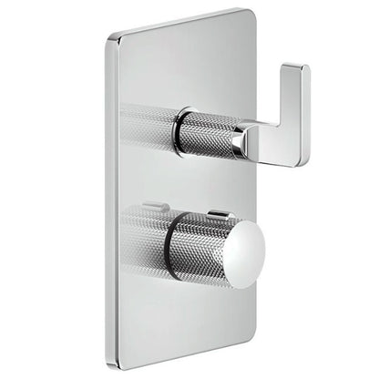 Gessi Incisso L design inbouw douchthermostaat afbouwdelen 2-weg, chroom