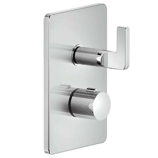 Gessi Incisso L design inbouw douchthermostaat afbouwdelen 2-weg, chroom