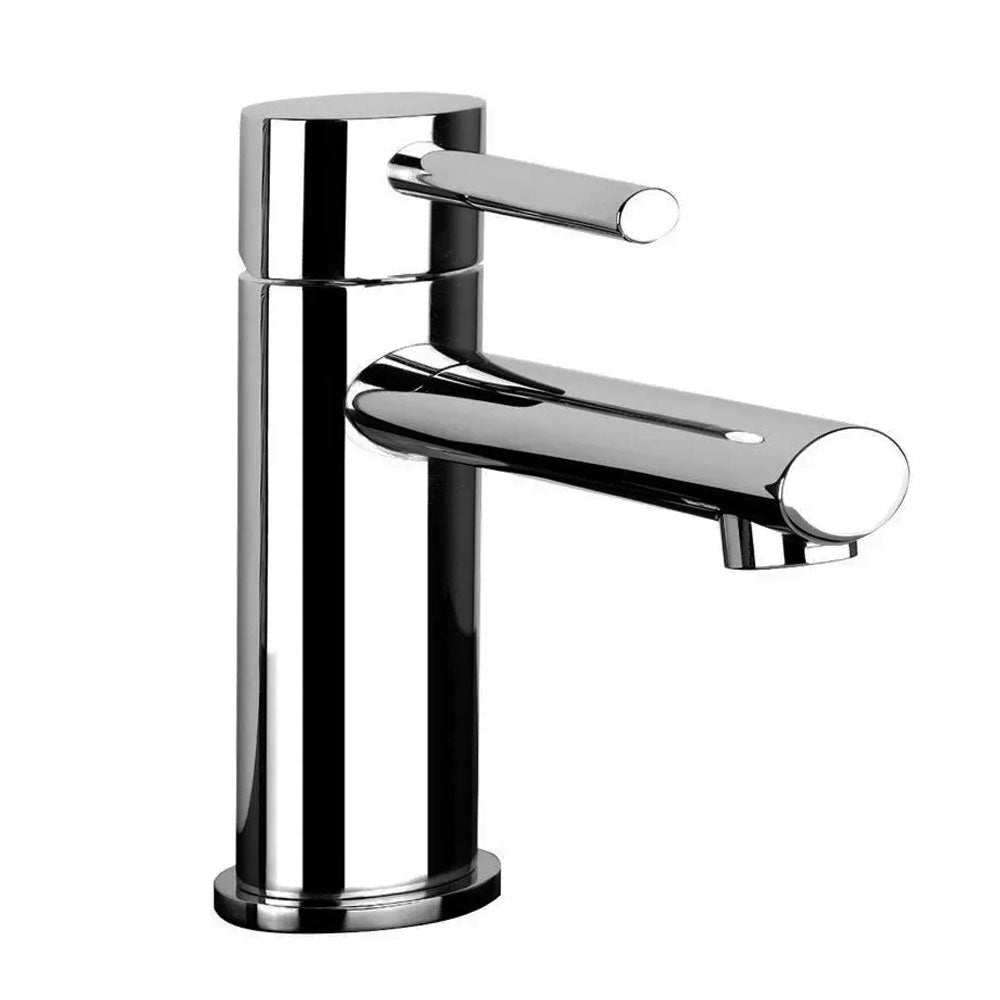 Gessi Ovale ééngreeps wastafelmengkraan, met 1 1/4 waste, 120 mm uitloop, Chroom