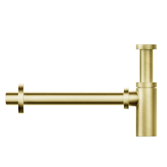 Gessi Tecnici Design bekersifon met rozet 1 14'' geborsten messing PVD