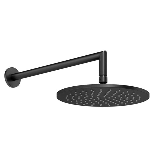 Gessi Emporio hoofddouche 300 mm met wandbevestiging mat zwart