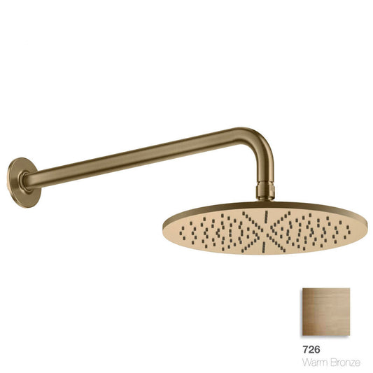 Gessi Emporio hoofddouche 300 mm met wandbevestiging warm geborsteld brons PVD