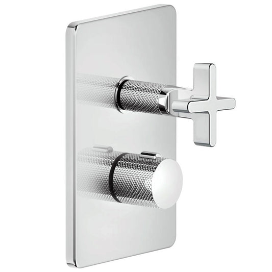 Gessi Incisso X design inbouw douchthermostaat afbouwdelen 2-weg, chroom