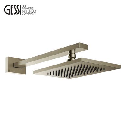 Gessi Rettangolo regendouche met wandbevestiging RVS