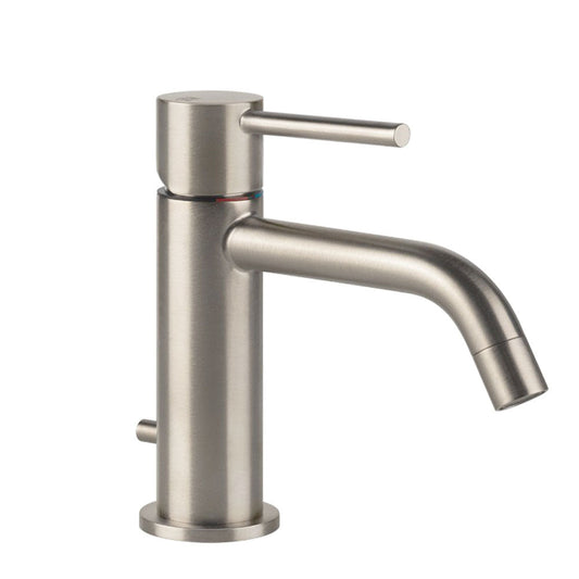 Gessi Via Tortona ééngreeps wastafelmengkraan, geborsteld nikkel