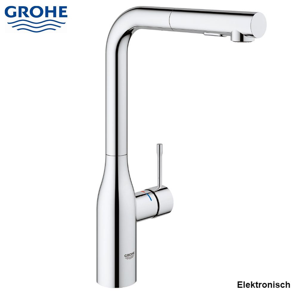 Grohe Essence Foot Control Elektronische eenhendel keukenmengkraan chroom 