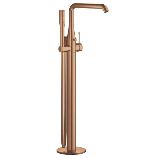 Grohe Essence New vrijstaande montage badmengkraan met douchegarnituur Sunset Gold Geborsteld