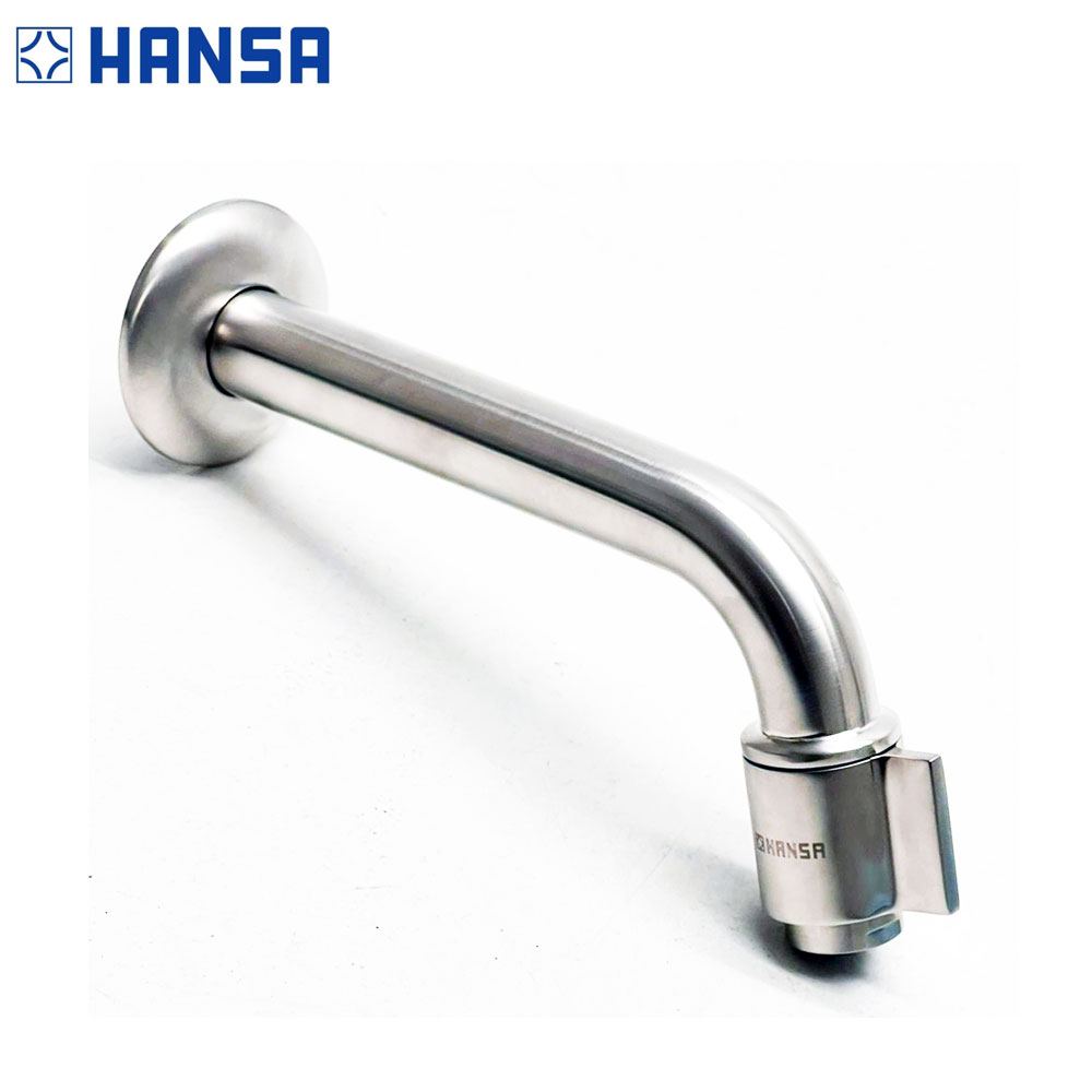 HANSA-K wand tapkraan sprong 186 mm steel