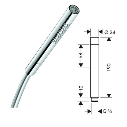 Hansgrohe ShowerSelect thermostaat inbouwset met Raindance hoofddouche, chroom
