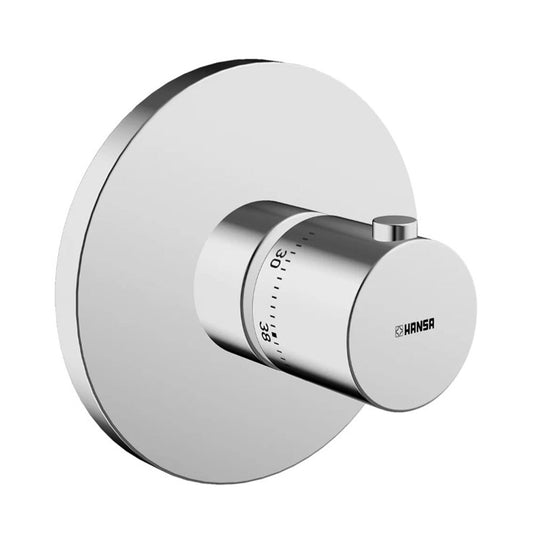 Hansa Living afdekset centraal thermostatische bad/douchekraan, chroom
