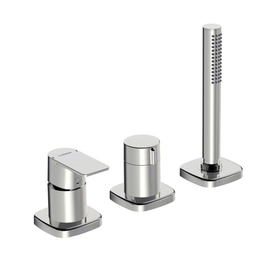 Hansa Stela inbouw badrandkraan, 3-gats, chroom 57319173
