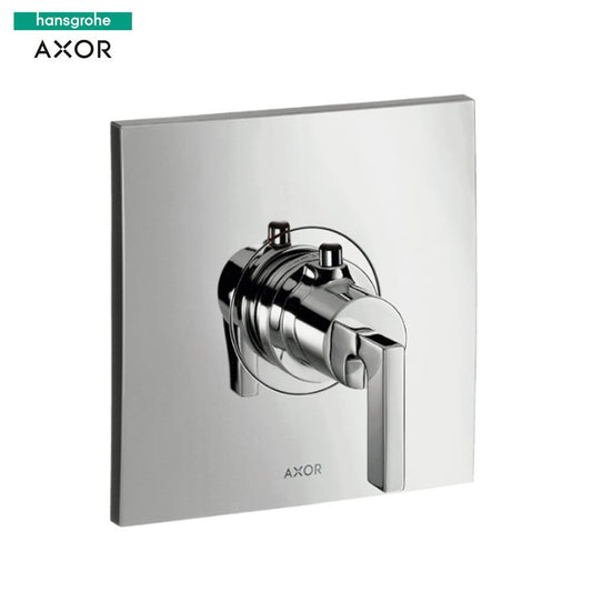 Hansgrohe Axor Citterio highflow afdekset thermostaat met rechte greep chroom