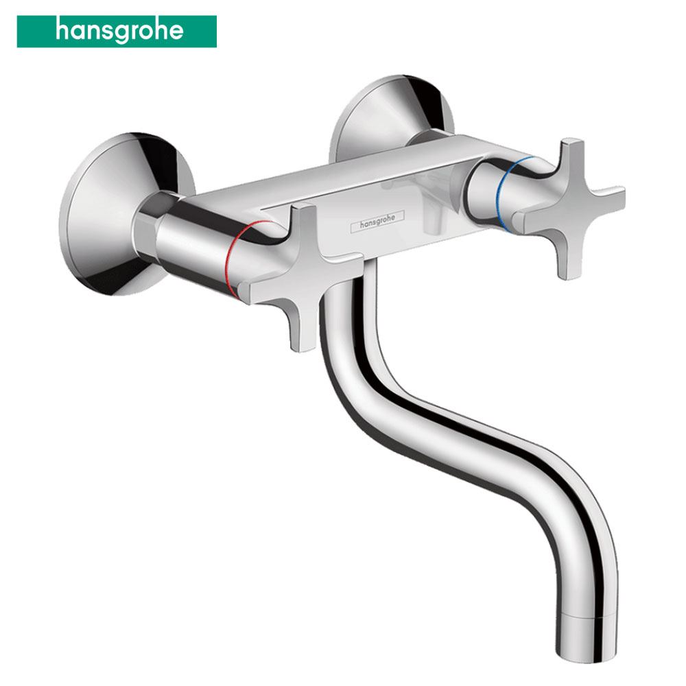 Hansgrohe Logis M32 Classic wand keukenmengkraan met draaibare uitloop chroom