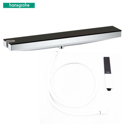 Hansgrohe Rainfinity muuraansluiting Porter 500 met douchehouder en planchet, wit / grafiet