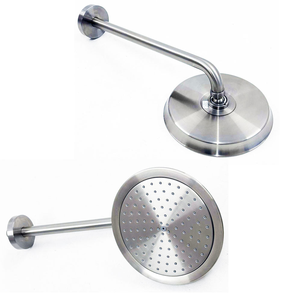 Hansgrohe Raindance Classic hoofddouche 210 mm met douchearm, Geborsteld nikkel