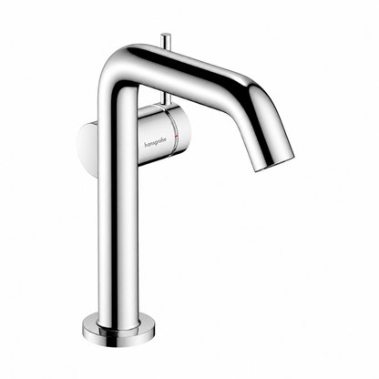 Hansgrohe Tecturis S Eéngreeps wastafelkraan 150 Fine CoolStart EcoSmart + klikwaste voor de afvoer Chroom