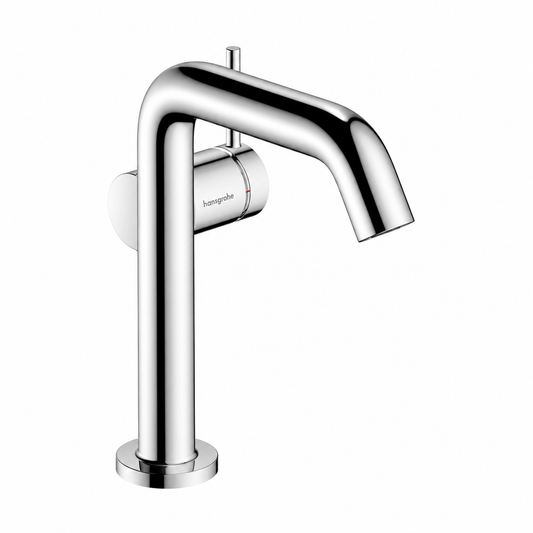 Hansgrohe Tecturis S Eéngreeps wastafelkraan 150 Fine CoolStart EcoSmart + klikwaste voor de afvoer Chroom
