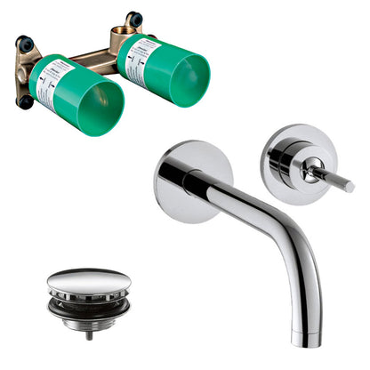 Hansgrohe Axor Uno ééngreeps inbouw wastafelmengkraan afbouwdelen + inbouwdeel, chroom