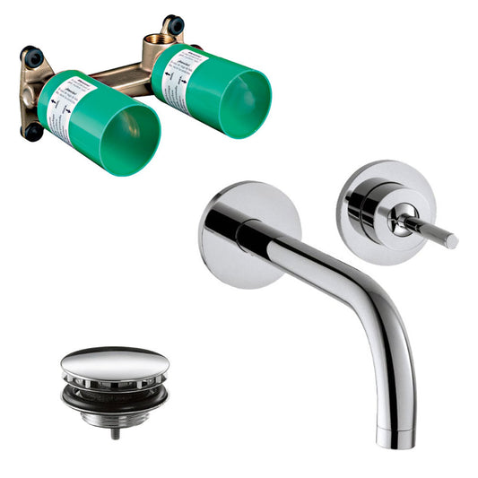 Hansgrohe Axor Uno ééngreeps inbouw wastafelmengkraan afbouwdelen + inbouwdeel, chroom