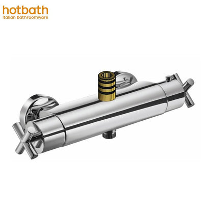 Hotbath Chap C016CR douchethermostaat met bovenaansluiting voor stortdouche, chroom