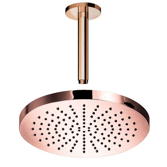 Hotbath Cobber hoofddouche ø 20cm met plafondbevestiging, roze goud 