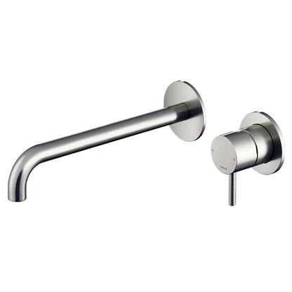 Hotbath Archie AR005EXT wastafelmengkraan afbouwdeel met 25 cm uitloop, geborsteld RVS