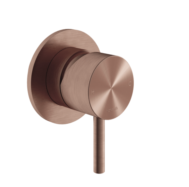 Hotbath Archie AR031 inbouw douchemengkraan afbouwdeel + inbouwdeel, Geborsteld koper PVD