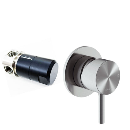 Hotbath Archie AR031 inbouw douchemengkraan afbouwdeel + inbouwdeel, RVS 316