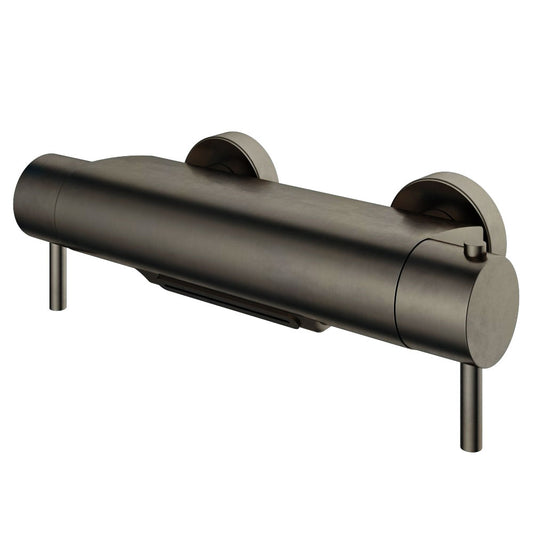 Hotbath Cobber B021 opbouw badthermostaat Cascade watervaluitloop, verouderd ijzer