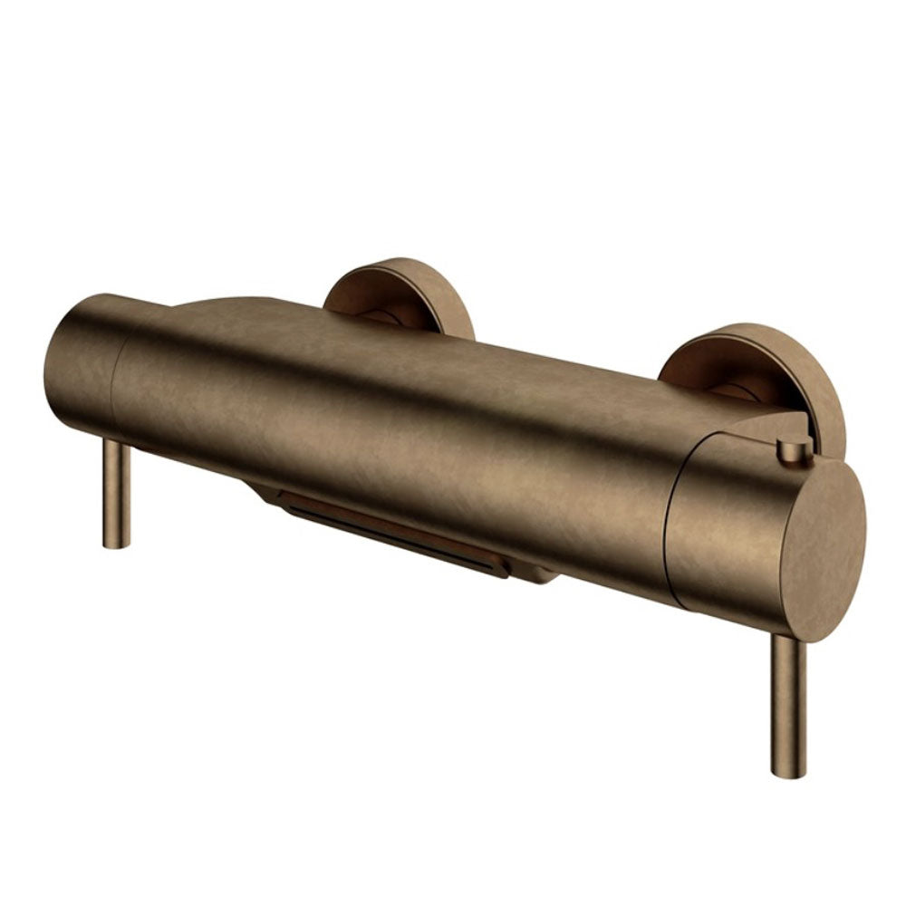 Hotbath Cobber B021 opbouw badthermostaat Cascade watervaluitloop, verouderd messing