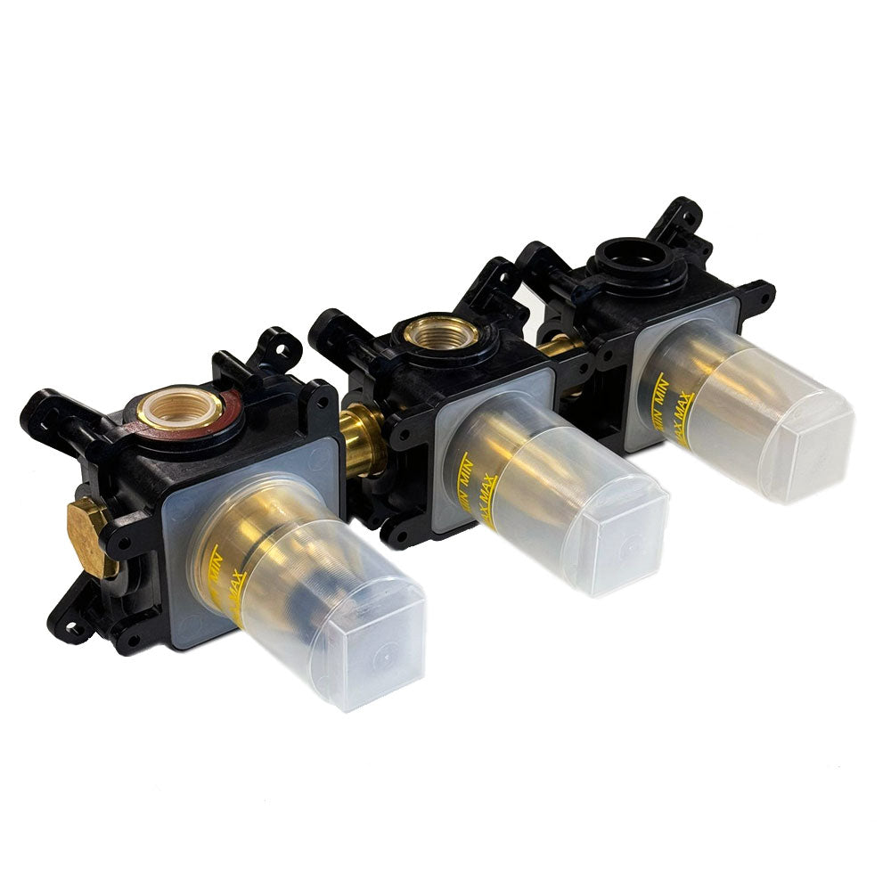 Hotbath Cobber HBCB7067 inbouwdeel douchethermostaat met 2 stopkranen