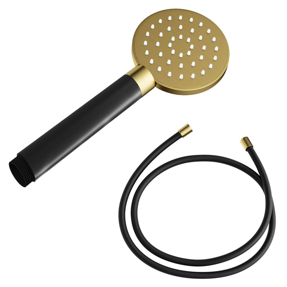 Hotbath Cobber M353 handdouche rond met doucheslang geborsteld messing PVD