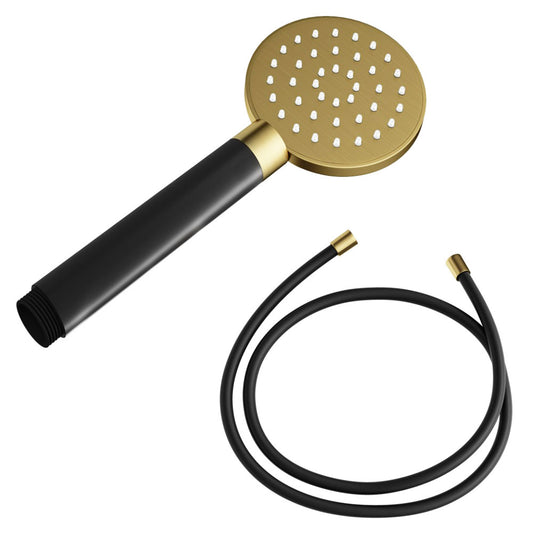 Hotbath Cobber M353 handdouche rond met doucheslang geborsteld messing PVD