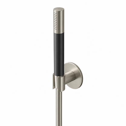 Hotbath Cobber M443 Handdoucheset Met Staafhandouche en Houder Geborsteld Nikkel