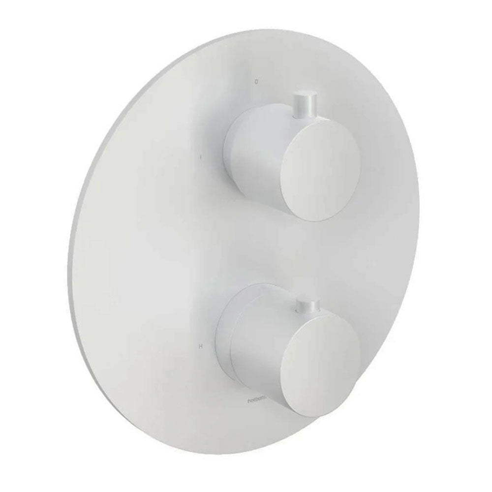 Hotbath Cobber inbouw 2-weg afbouwdeel, mat wit (2020)