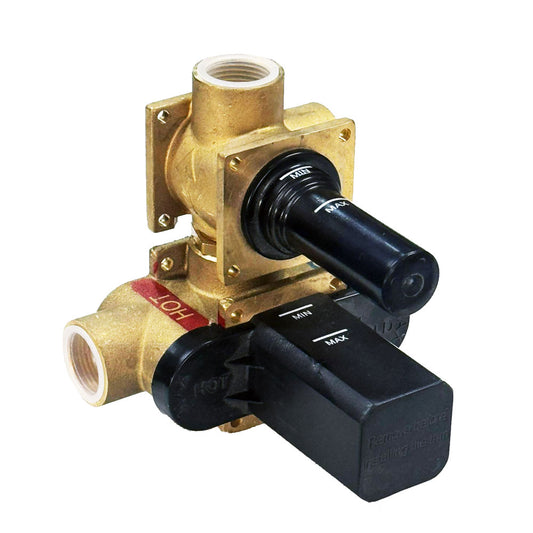 Hotbath Douchethermostaat Inbouwdeel met 2-weg Omstel – Geschikt voor Laddy Afbouwdelen – Chroom