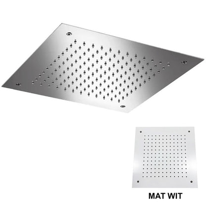 Hotbath Mate M110 plafond inbouw hoofddouche vierkant 38x38 cm, mat wit