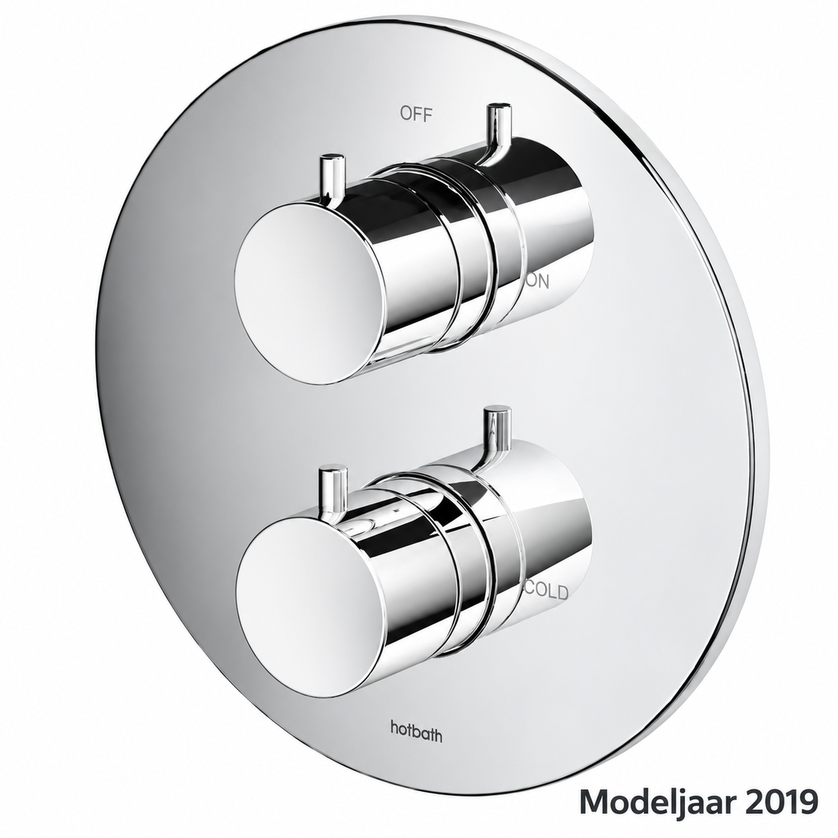 Hotbath Buddy B009EXT afbouwdeel inbouw thermostaat 2-weg omstel, Chroom (modeljaar 2019)