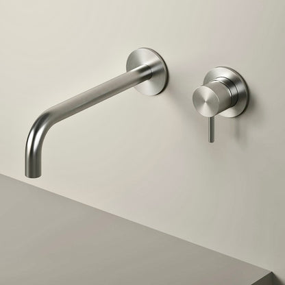Cisal Xion of Xenz Pure RVS 316 Serie wastafelkraan 2-gats compleet met inbouwdeel 250 mm lang RVS geborsteld