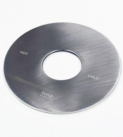 Bongio Squadra, Aqua inbouw centraal thermostaatkraan incl. twee inbouw stopkranen, Geborsteld mat nikkel